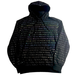 West 49 Black Hoodie Long Sleeve Hooded Sweatshirt Skater Activewear Men Small